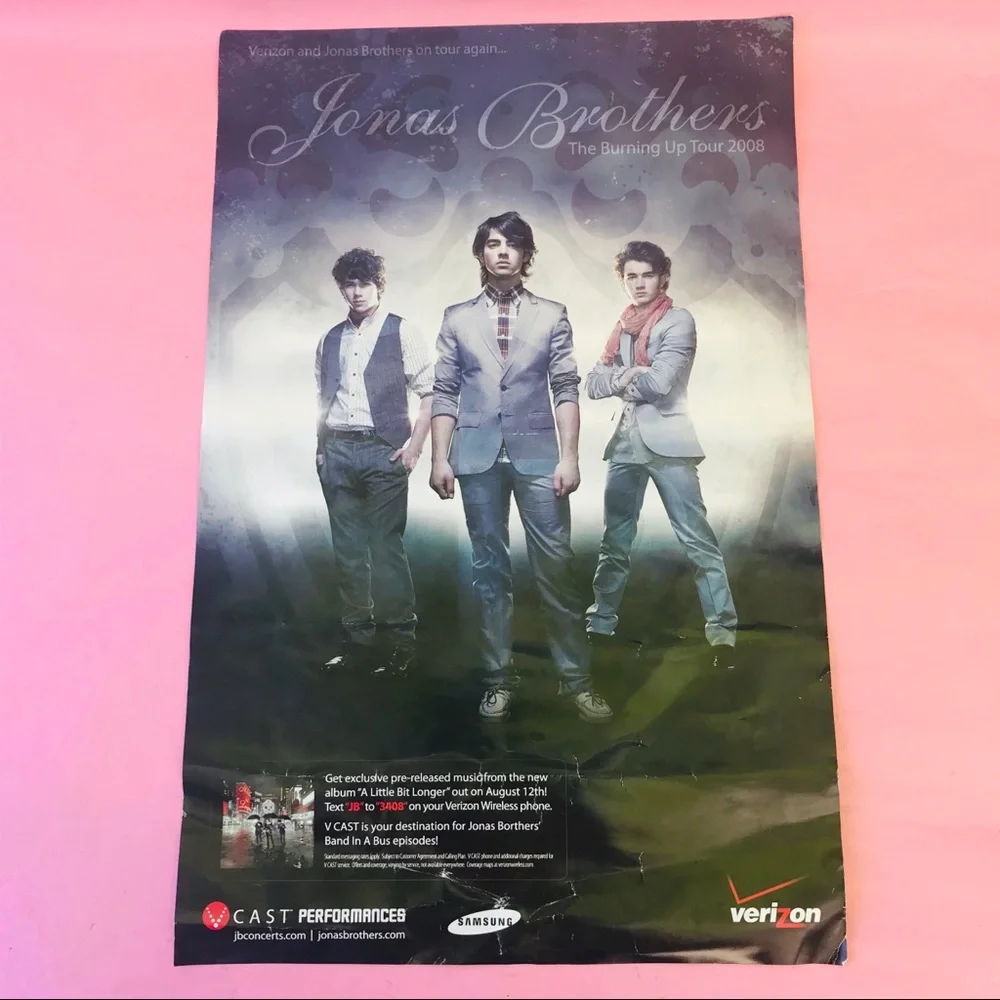 Vintage Jonas Brothers poster